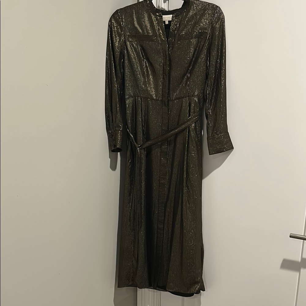 Metallic Gold and BlackCocktail Dress, slight alterations fits like an xs